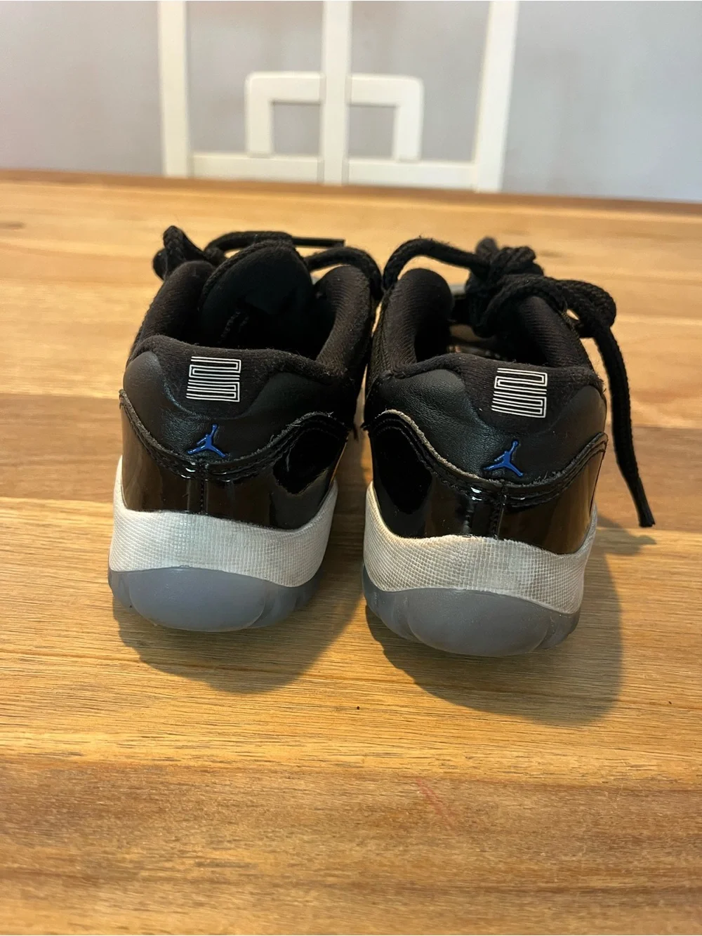 Jordan Black Low-Top Patent Leather Sneakers